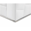 Titan Furnishings Transitional Italian Top Grain Leather Sectional White