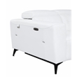 Titan Furnishings Italian Leather Chair with Power Recliner in White