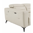 Titan Furnishings Italian Leather Sofa Set with Power Recliner in Beige