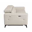 Titan Furnishings Italian Leather Sofa Set with Power Recliner in Beige