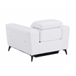 Titan Furnishings Italian Leather Sofa Set with Power Recliner in White