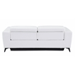 Titan Furnishings Italian Leather Sofa Set with Power Recliner in White