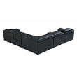 Titan Furnishings 6-Piece 1 Console 3-Power Reclining Italian Leather Sectional