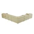 Titan Furnishings 7-Piece 1 Console 4-Power Reclining Italian Leather Sectional