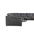 Titan Furnishings 7-Piece 1 Console 4-Power Reclining Italian Leather Sectional