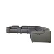 Titan Furnishings 7-Piece 1 Console 4-Power Reclining Italian Leather Sectional