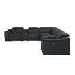 Titan Furnishings 8-Piece 1 Console 4-Power Reclining Italian Leather Sectional