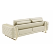Titan Furnishings Modern Genuine Italian Leather Upholstered Sofa Set