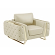 Titan Furnishings Modern Genuine Italian Leather Upholstered Sofa Set