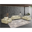 Titan Furnishings Modern Genuine Italian Leather Upholstered Sofa Set