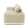 Titan Furnishings Modern Genuine Italian Leather Upholstered Sofa Set