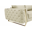 Titan Furnishings Modern Genuine Italian Leather Upholstered Sofa Set