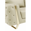 Titan Furnishings Modern Genuine Italian Leather Upholstered Sofa Set