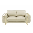 Titan Furnishings Modern Genuine Italian Leather Upholstered Sofa Set