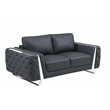 Titan Furnishings Modern Genuine Italian Leather Upholstered Sofa Set