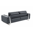 Titan Furnishings Modern Genuine Italian Leather Upholstered Sofa Set
