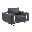 Titan Furnishings Modern Genuine Italian Leather Upholstered Sofa Set
