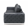 Titan Furnishings Modern Genuine Italian Leather Upholstered Sofa Set