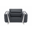 Titan Furnishings Modern Genuine Italian Leather Upholstered Sofa Set