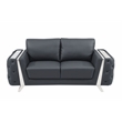 Titan Furnishings Modern Genuine Italian Leather Upholstered Sofa and Loveseat