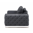 Titan Furnishings Modern Genuine Italian Leather Upholstered Sofa and Loveseat