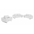 Titan Furnishings Modern Genuine Italian Leather Upholstered Sofa Set