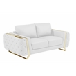 Titan Furnishings Modern Genuine Italian Leather Upholstered Sofa Set