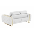 Titan Furnishings Modern Genuine Italian Leather Upholstered Sofa Set