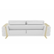 Titan Furnishings Modern Genuine Italian Leather Upholstered Sofa Set