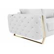 Titan Furnishings Modern Genuine Italian Leather Upholstered Sofa Set