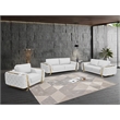 Titan Furnishings Modern Genuine Italian Leather Upholstered Sofa Set