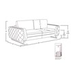 Titan Furnishings Modern Italian Fabric Sofa Set