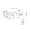 Titan Furnishings Modern Italian Fabric Sofa Set