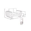 Titan Furnishings Modern Italian Fabric Sofa Set