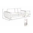Titan Furnishings Modern Italian Fabric Sofa Set