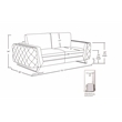 Titan Furnishings Modern Italian Fabric Sofa Set