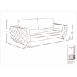 Titan Furnishings Modern Italian Fabric Sofa Set