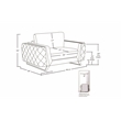 Titan Furnishings Modern Italian Fabric Sofa Set