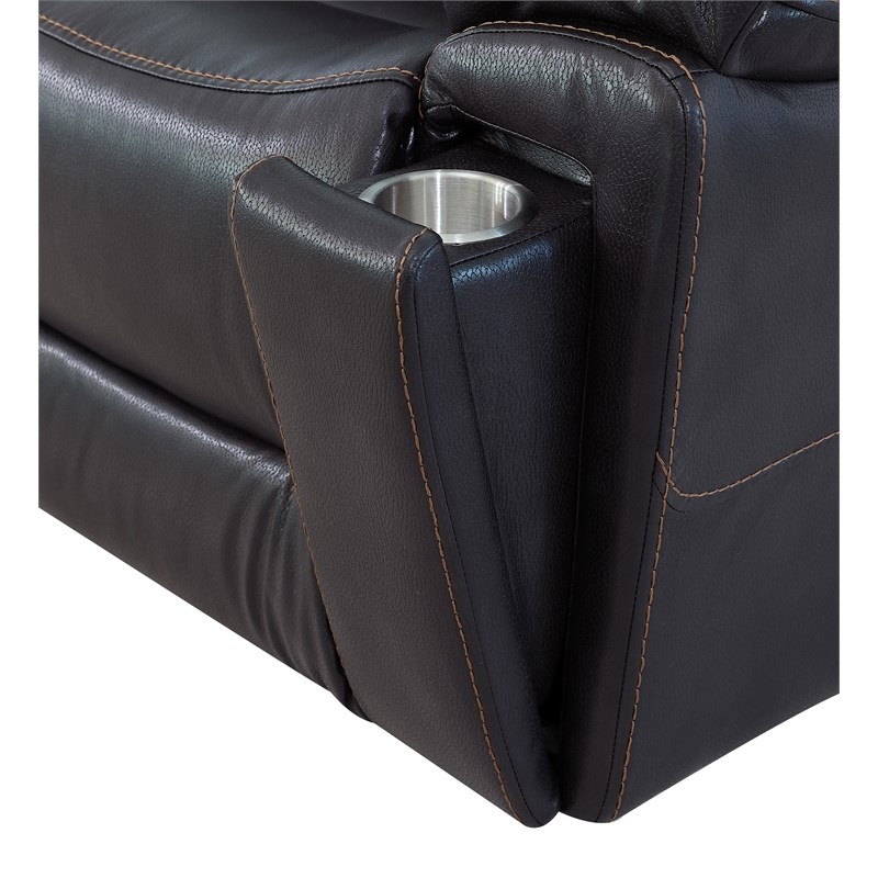Titan Furnishings Transitional Leather Air Upholstered Reclining Chair