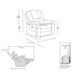 Titan Furnishings Transitional Leather Air Upholstered Reclining Chair