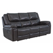 Titan Furnishings Transitional Leather Air Upholstered Sofa