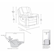 Titan Furnishings Transitional Leather Air Upholstered Reclining Chair