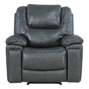 Titan Furnishings Transitional Leather Air Upholstered Reclining Chair
