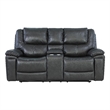 Titan Furnishings Transitional Leather Air Console Loveseat