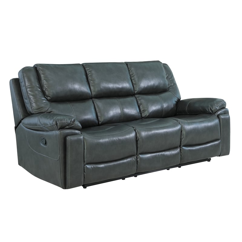 Titan Furnishings Transitional Leather Air Upholstered Sofa
