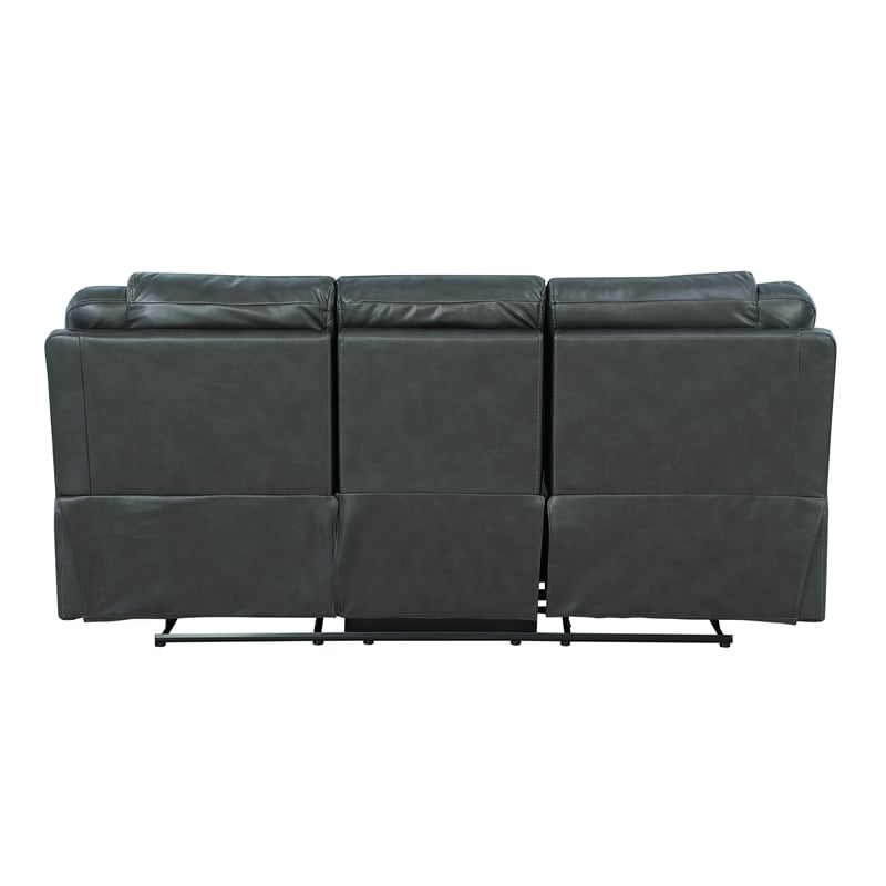 Titan Furnishings Transitional Leather Air Upholstered Sofa