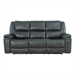 Titan Furnishings Transitional Leather Air Upholstered Sofa