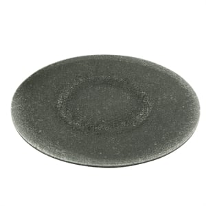 Milan Ainsley 24&quot Round Contemporary Crackled Glass Lazy Susan in Gray