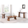 Milan Ethan Brown & Black Wood & Steel Rectangular Cocktail Table