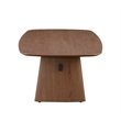 Milan Ethan Brown & Black Wood & Steel Rectangular Cocktail Table